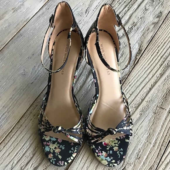 Who What Wear Shoes - Who What Wear Strappy Heels Size 9
